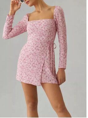 Reformation NEW Rosalie Pink Floral Mini Dress